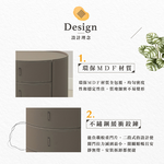 【Hampton 漢汀堡】瑟洱馬鞍皮床頭櫃, , large
