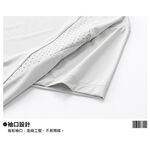 現貨 大尺碼-冰絲 素色 配布 圓領T恤-黑/淺灰-0201325, , large