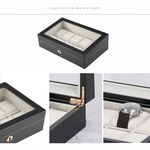 【HomeMax】10入木製手錶收納盒/手錶盒/錶盒/首飾收藏盒/腕錶展示盒/復古木紋/日本設計.MIT, , large