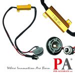 【PA LED】1156 單芯 平角 斜角 對接式 LED 解碼器 解碼電阻 黃金電阻 防快閃 消除 故障燈 故障碼, , large