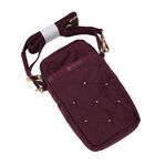 LeSportsac MINI PHONE CROSSBODY 迷你手機袋 手機包-紫紅菱形紋, , large