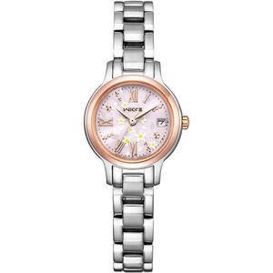 CITIZEN 星辰 Wicca 台灣限定款 茉莉花太陽能女錶 送禮首選-24mm KH4-939-93