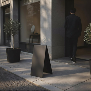 【 SHAONIANNA.TW 】金屬立牌 店門口展示架｜戶外立式招牌｜北歐工業風高質感展示牌｜咖啡廳／餐廳／商店專用