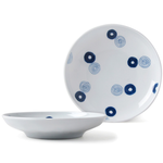 [豐名日本餐具] 6.0"輕量盤 藍渦丸紋 有田燒 / C06PL0-480-CB, , large