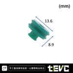 《tevc》Q036 防水塞 接頭 塞子 堵頭 橡膠塞 橡皮塞 插頭 接頭塞 塞頭 空心塞 穿線 有洞 線塞, , large