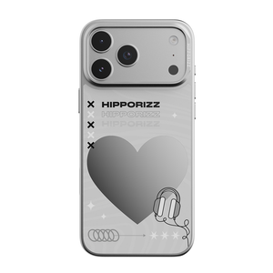 【HIPPORIZZ】iPhone 17 Pro Max Mirra鏡⾯磁吸⽀架殼 愛心
