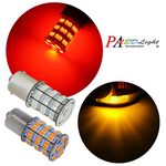 【PA LED】1156 單芯 平角 斜角 55晶 5630 2835 SMD LED 紅光 尾燈 小燈 方向燈 後霧燈, , large