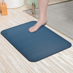 【Monster】 Soft Diatomaceous Earth Absorbent Mat &ndash; Silk Texture (60x40cm) &ndash; Ocean Blue, , large