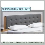 【唯熙傢俱】寶拉原木色5尺床頭片, , large