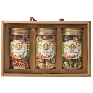 &ldquo;Good Things Happen&rdquo; Peanut Gift Box (Peanut Brittle, Crispy Peanut, Soybean Peanut) | Handmade Sweet & Spicy Nut Candy, Ideal Festival Gift【ChouChou Enterprise】