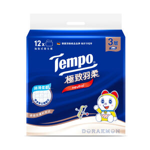 Tempo極致羽柔3層抽取衛生紙90抽12包