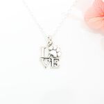 【Angel & Me】Love Cat Dog Paw s925 sterling silver necklace Christmas gift, , large