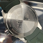 [星晴錶業]WAKMANN手錶,44mm,WA00007黑色錶面深綠色錶殼綠矽膠錶帶款, , large