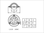 【協進五金】飛碟牛眼 五彩(鋼珠), , large