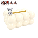輕奢晶球面紙盒/白色晶球銀小熊 618-FTB01WSB, , large