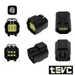 《tevc》1.8 C31 6P 防水接頭 車規 車用 汽車 機車 插頭 端子 快速接頭 公母接頭 DIY, , large