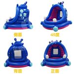 【Healgenart】Bestway 河馬造型遮陽遊戲池 兒童遊戲球池, , large