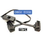 《tevc》V005 OBD2 一對一 OBD  1對1 延長線 obd2 ELM327 扁線帶開關 開關, , large