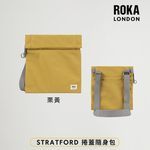 [英國 ROKA LONDON] 極簡風格 STRATFORD 捲蓋防盜隨身側背包- 粟黃, , large