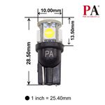 【PA LED】T10 5晶 15晶體 SMD LED 耐熱底座 小燈 儀表燈 定位燈 室內燈 牌照燈 車門燈 方向燈, , large