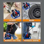 Mini portable air pump with 10 air tanks, 2 batteries, and 1 charger, , large