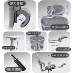 【HTGC】9053人體工學椅(人體工學椅頂級首選 耐久坐+可後仰)電腦椅 辦公椅 電競椅, , large