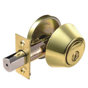 輔助鎖 加安牌 青銅(金色)D272 房門鎖 裝置距離60mm 門厚35~45mm 一般鑰匙