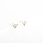 【Angel & Me】六爪 皇冠 5mm 瑞士單鑽 鑽石 s925 純銀耳環 耳夾, , large