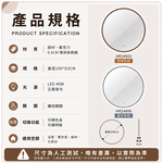 【H&R安室家】100CM 正面發光 觸控智能鏡/掛鏡/浴鏡 兩色任選 HR24803, , large