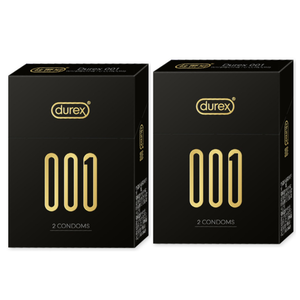 Durex杜蕾斯 001水性聚氨酯標準裝保險套 2入x2盒