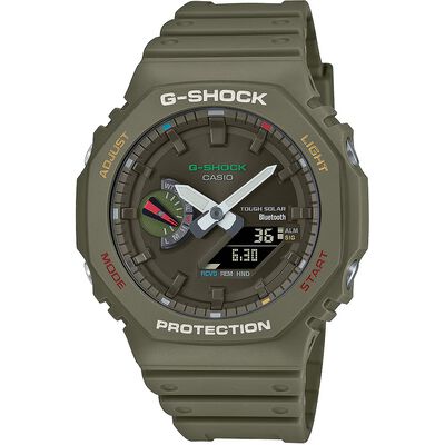 CASIO 卡西歐 G-SHOCK 藍芽 八角 太陽能電子錶 手錶 GA-B2100FC-3A