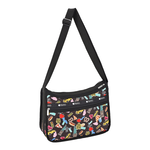 Lesportsac Deluxe Everyday Bag 經典斜背包 側背包 通勤旅行包 女包 男包(紐約城市)L262-7507P-HG79, , large