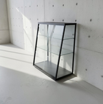 【 SHAONIANNA.TW 】工業風霧黑鐵架強化玻璃收納展示櫃 90x45x95cm &ndash; 客廳書房多功能收納櫃、防塵耐重透明展示櫃, , large