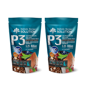 【耐吉斯】P3 凍乾多拼鮭魚餐-全齡貓 350gX2包(貓飼料/貓糧)