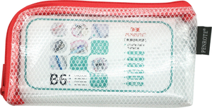 B6 EVA L-Shaped Eco Mesh Storage Bag &ndash; Pink