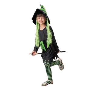 【Halloween萬聖派對】長髮小魔女套裝