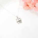 【Angel & Me】Love Cat Dog Paw s925 sterling silver necklace Christmas gift, , large