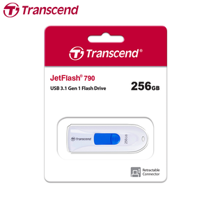 【Transcend】創見 JetFlash 790 USB 3.1 256GB 白色 高速隨身碟 保固公司貨