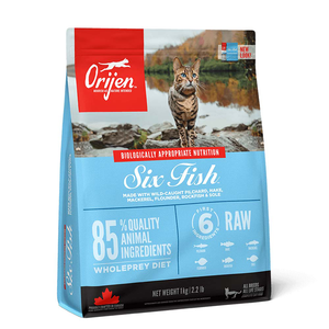 【Orijen 歐睿健】無穀貓飼料1Kg-六種鮮魚貓
