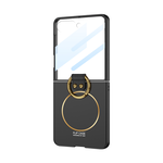 三星 Galaxy Z Flip8 殼膜一體 膚感磁吸指環支架殼+鋼化膜 手機殼, , large