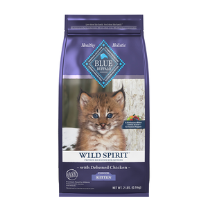 【Blue Buffalo藍摯】原野精靈 去骨雞肉無穀配方2磅 幼貓飼料 貓乾糧(貓糧/貓飼料)