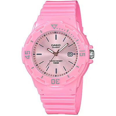CASIO 卡西歐 輕巧運動風指針手錶-粉 LRW-200H-4E4V