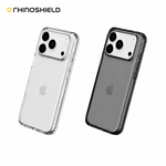 【犀牛盾 RHINOSHIELD】Clear透明防摔手機殼 終身黃化保固 保護殼 for iPhone 13/14/15/16/17/18/Pro/Plus/Promax -（ 全透明+黑色鏡頭框+透明按鈕 ）, , large