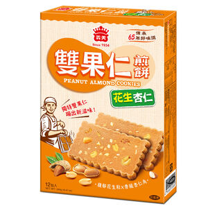 義美雙果仁煎餅(花生杏仁)240g