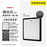 蟎著媽 適用 3M FD-A90W FDA90W FDA90RF 空氣清淨機 濾網, , large