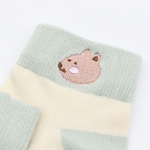 刺繡寬口短襪-松鼠, , large