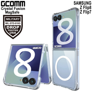 GCOMM 三星 Z Flip8 磁吸晶透軍規防摔殼 Crystal Fusion MagSafe 兼容