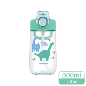 樂扣樂扣兒童水壺500ml-恐龍綠