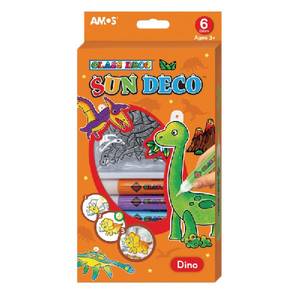 【AMOS 阿摩司】韓國原裝 6色 壓克力 模型版 DIY 玻璃彩繪膠-SD款 / 組 SD10P6-SD