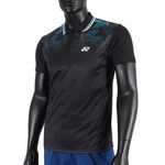 Yonex Polo 男 短袖 上衣 網球 運動 休閒 舒適 透氣 機能 吸汗 快乾 台製 黑 [11011TR007], , large